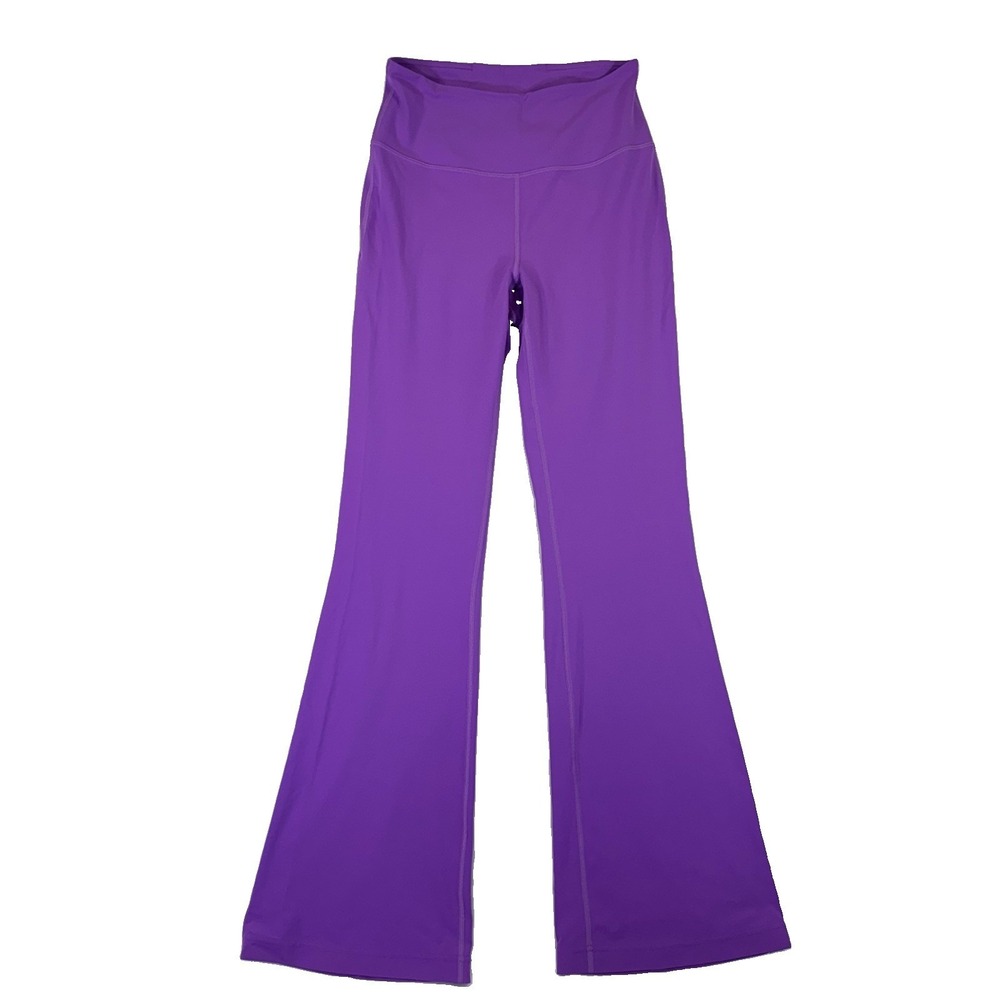 Lululemon Groove Super-High-Rise Flared Pant Moonlit Magenta Size 8 Excellent